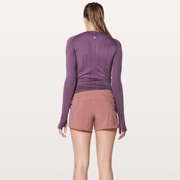 Lululemon 4 Tracker Short V 4" in Quicksand Mauve Pink - Picture 4 of 9